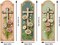 3 Pieces Cross Flower Diamond Painting Bookmark Kit – Religious Cross & Daisy Flower Acrylic Diamond Art Bookmarks with Butterfly Pendant for Adults & Beginners